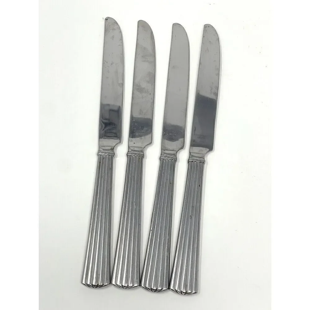 Reed & Barton TRINITY HALL Stainless Glossy Place Dinner Knives 9 5/8” Set Of 4